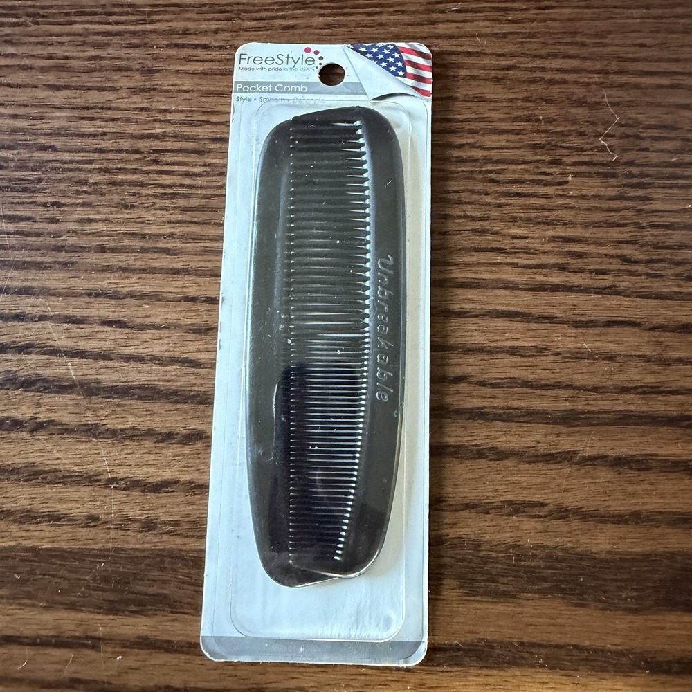 Vintage Unbreakable Combs 2 Pack New Old Stock by Free Style